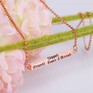 four side bar necklace