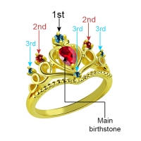 princess tiara ring