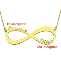 infinity name necklace