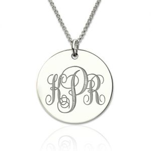 Sterling Silver Disc Necklace
