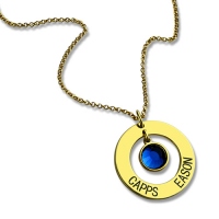 Circle Name Necklace
