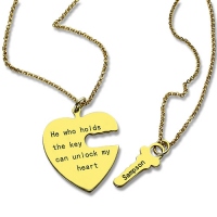 Key to my hear necklace