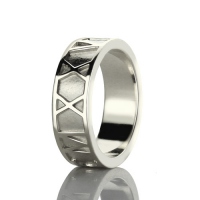 Valentine's Day Gifts for Him - Roman Numerals Band Ring