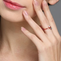 dual birthstones ring