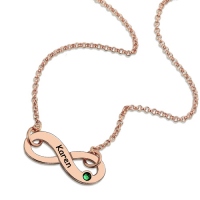 Rose Gold Infinity Necklace