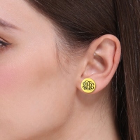  monogram stud earring 