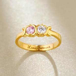 hugs and kisses ring	