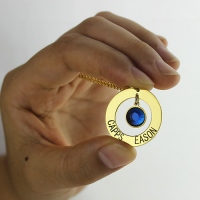 Circle Name Necklace