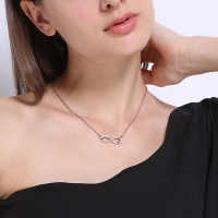 Rose Gold Infinity Necklace
