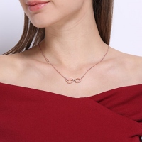 Rose Gold Infinity Name Necklace