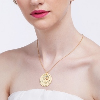 mother disc necklace 