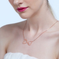 Heart Infinity Name Necklace