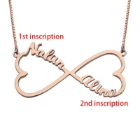 Heart Infinity Name Necklace