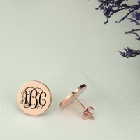 monogram earring