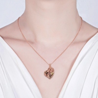 heart cage necklace