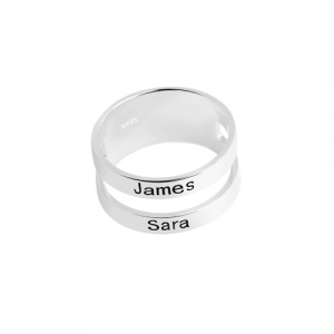 engraved name ring