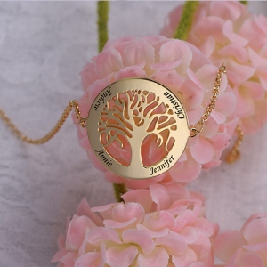 silver family tree bracelet 