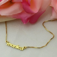 mini name necklace