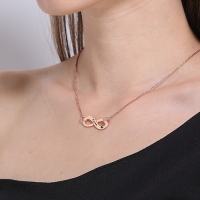 Rose Gold Infinity Necklace