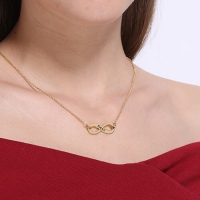 Gold Infinity Name Necklace