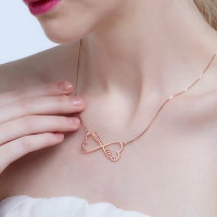 Heart Infinity Name Necklace