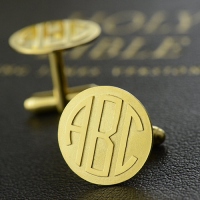 customize monogram cufflinks
