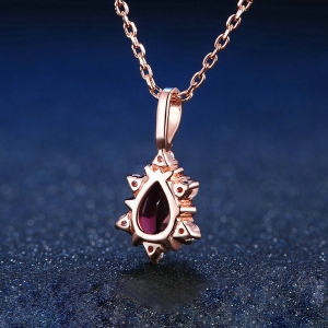 garnet necklace for lover