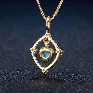 sterling silver moonstone pendant 