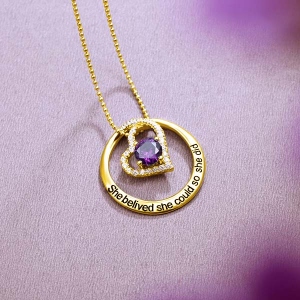 circle necklace for mom 