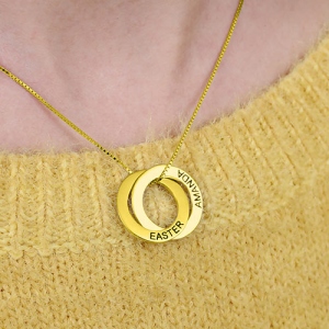 two rings necklace 