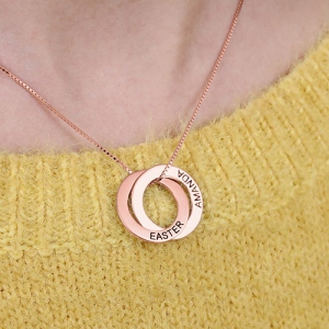two rings necklace 
