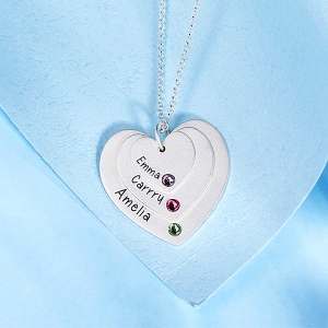 silver necklace for mothers