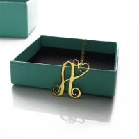 Gold Initial Pendant