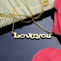 Gold Letter Pendant