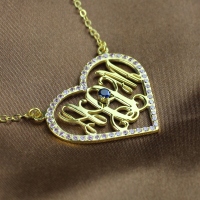 Gold Monogram Jewelry