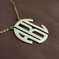 Gold Monogram Jewelry