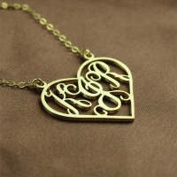 Gold Monogram Name Necklace