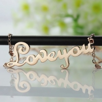 Letter Engraved Necklace