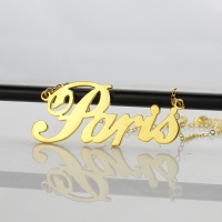 Paris style name necklace