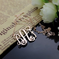 Rose Gold Initial Pendant