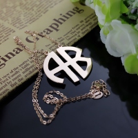 Rose Gold Monogram Pendant