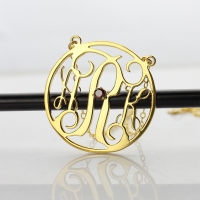 Script Monogram Necklace