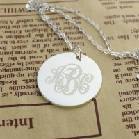 monogrammed necklace