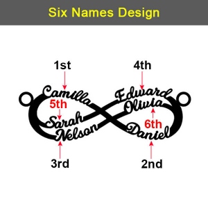 Personalized Infinity Name Necklace Sterling Silver