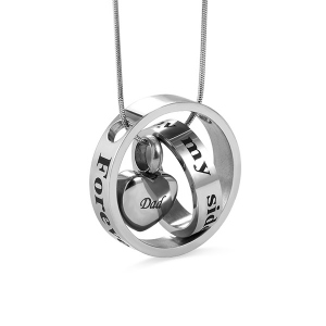 Stainless Steel Cremation Urn Necklace