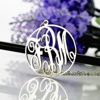 monogram necklace