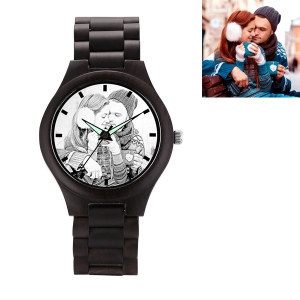 Reloj de madera personalizado con foto