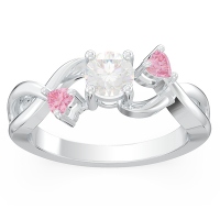 Callie Miadora 3-Stone Infinity Promise Ring