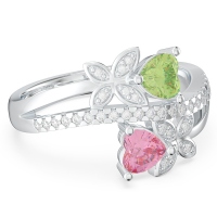 Butterfly Promise Ring with Accents