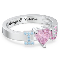 Gemstones Promise Ring